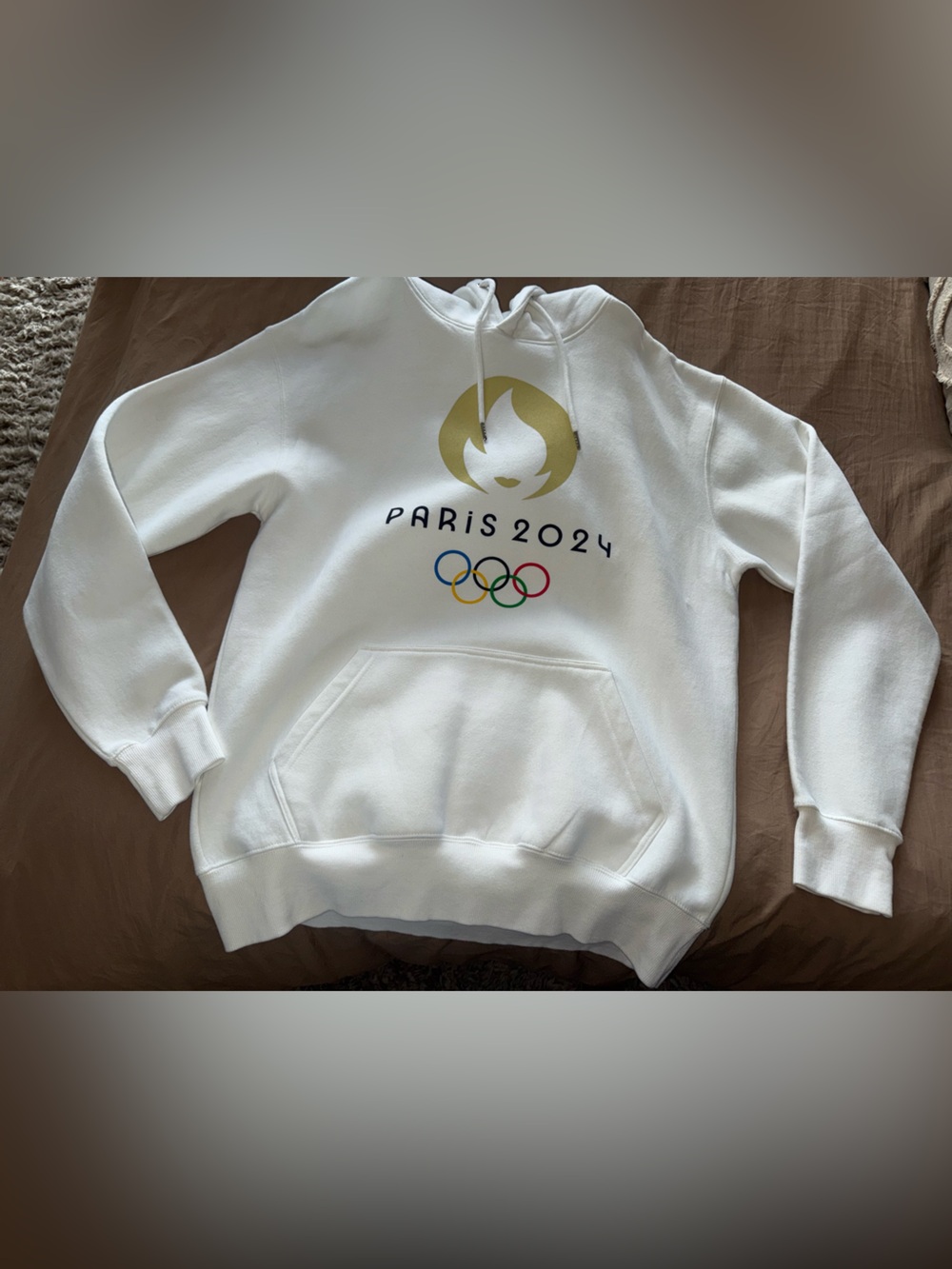 Paris 2024 Olympic White Hoodie Sweatshirt